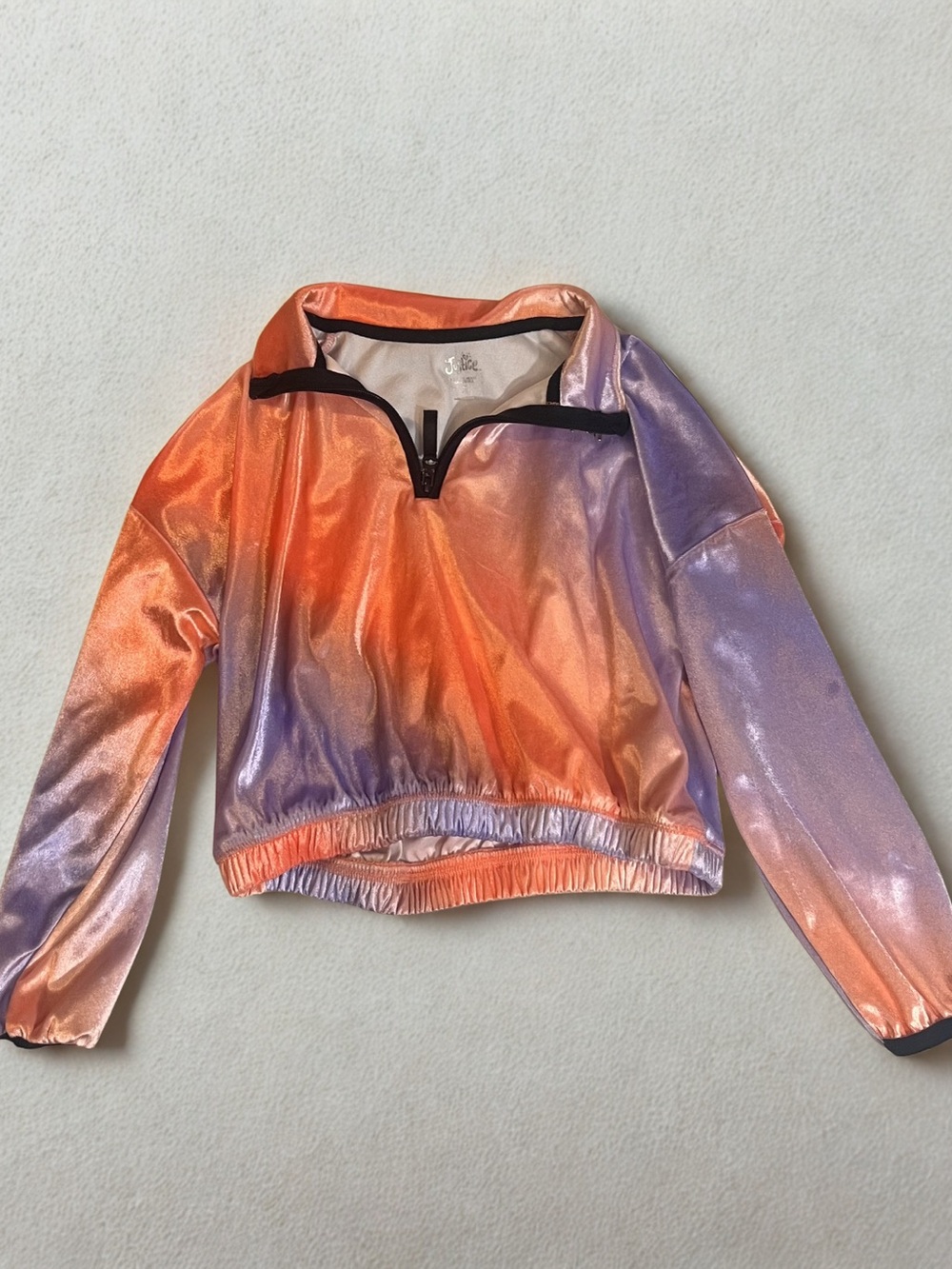 Iridescent Orange & Lavender pull over